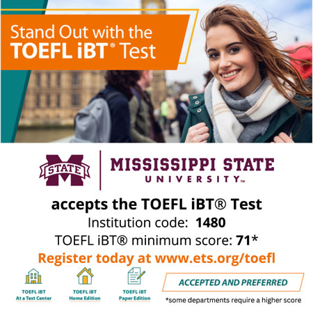 TOEFL iBT Test for Mississippi State University